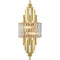 Modern Wall Sconces 2-Light Gold Wall Sconce Glass Wall Light Hallway Light