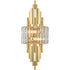 Modern Wall Sconces 2-Light Gold Wall Sconce Glass Wall Light Hallway Light