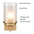 Modern Wall Sconces Brass Wall Light Vanity Cylinder Glass Light Fixtures
