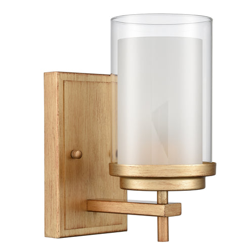 Modern Wall Sconces Brass Wall Light Vanity Cylinder Glass Light Fixtures