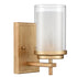 Modern Wall Sconces Brass Wall Light Vanity Cylinder Glass Light Fixtures