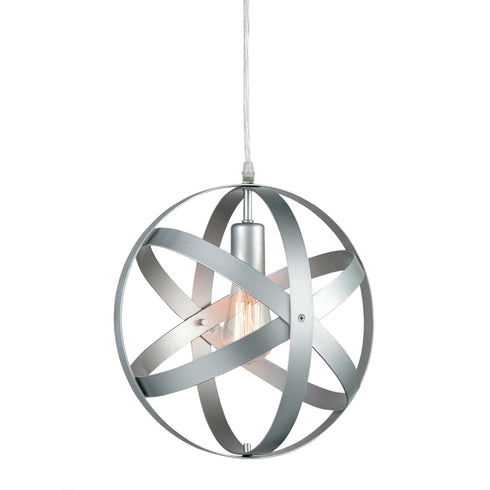 Modern Pendant Lighting Globe Pendant Light Silver Gray