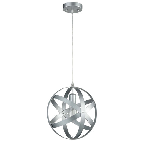 Modern Pendant Lighting Globe Pendant Light Silver Gray