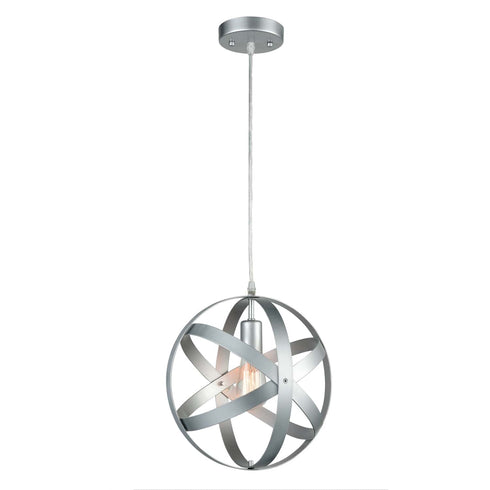 Modern Pendant Lighting Globe Pendant Light Silver Gray