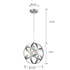 Modern Pendant Lighting Globe Pendant Light Silver Gray
