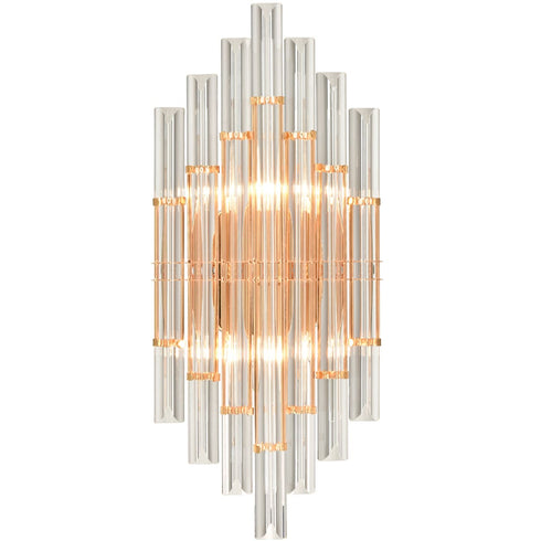 Gold Crystal Wall Sconce Bathroom Modern Lights