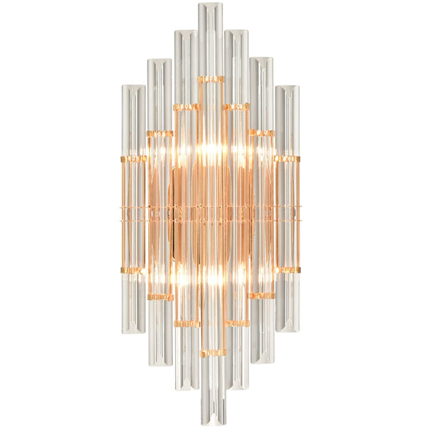 Gold Crystal Wall Sconce Bathroom Modern Lights