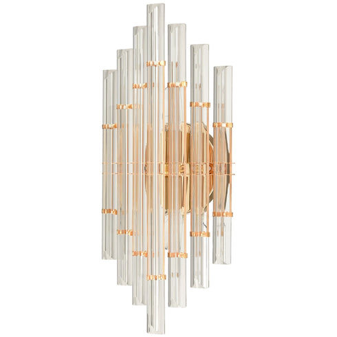 Gold Crystal Wall Sconce Bathroom Modern Lights