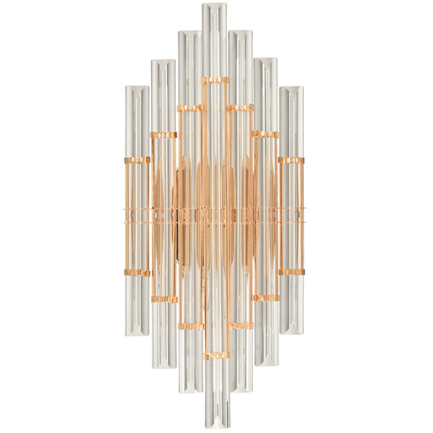 Gold Crystal Wall Sconce Bathroom Modern Lights