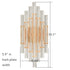 Gold Crystal Wall Sconce Bathroom Modern Lights