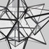 Moravian Star Light Black Pendant Lights Clear Glass Light 19 Inches