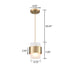 Modern Pendant Light Fixtures Over Kitchen Island Lighting Ceiling Hanging Farmhouse Metal Industrial Mini Cylinder Pendant Lighting Frosted Shade
