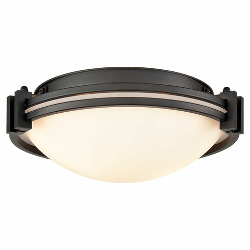 Black Flush Mount Light Milk Glass Ceiling Light Fixture