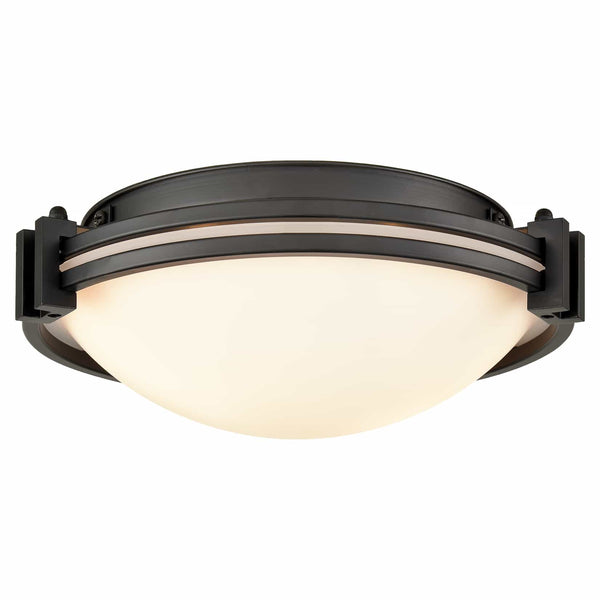 Black Flush Mount Light Milk Glass Ceiling Light Fixture