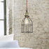 Oil Rubbed Bronze Industrial Plug In Pendant Light Bird Cage Shade