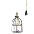 Oil Rubbed Bronze Industrial Plug In Pendant Light Bird Cage Shade