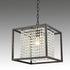 Oil Rubbed Bronze Square Modern Chandeliers Crystals for Living Room