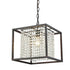 Oil Rubbed Bronze Square Modern Chandeliers Crystals for Living Room