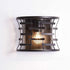 Industrial Wall Sconce with Metal Cage Shade Bronze Fixture