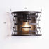Industrial Wall Sconce with Metal Cage Shade Bronze Fixture