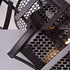 Industrial Wall Sconce with Metal Cage Shade Bronze Fixture