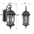 Outdoor Wall Light Fixture Black Exterior Wall Lantern Waterproof