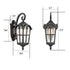 Outdoor Wall Light Fixture Black Waterproof Exterior Wall Lantern
