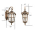 Outdoor Wall Light Waterproof Exterior Wall Lantern Brass with Rust
