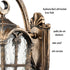Outdoor Wall Light Waterproof Exterior Wall Lantern Brass with Rust