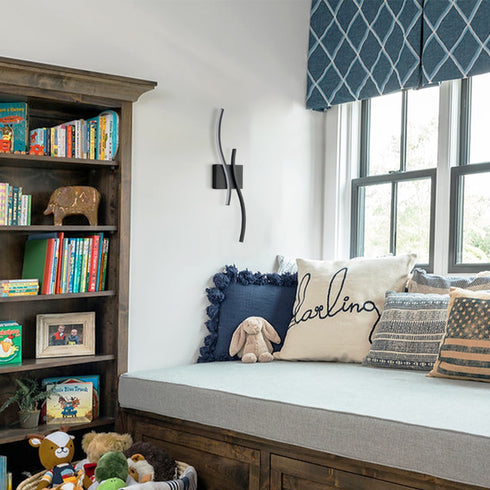 Modern Led Sconce Wall Lighting Indoor 24" Minimalist Industrial Black Wall Sconce