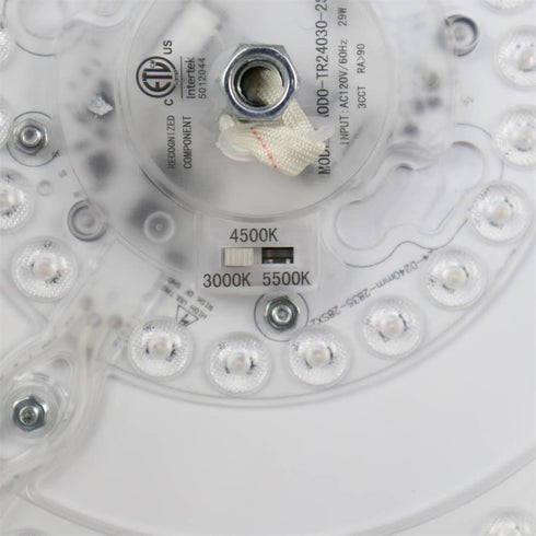 Modern LED Ceiling Lights Black Drum Fixture, Color-Selectable