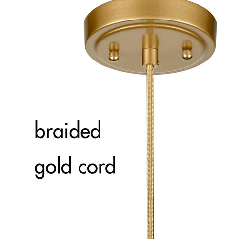 Pendant Light Modern Moravian Star Gold Finish Clear Glass