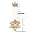 Pendant Light Modern Moravian Star Gold Finish Clear Glass