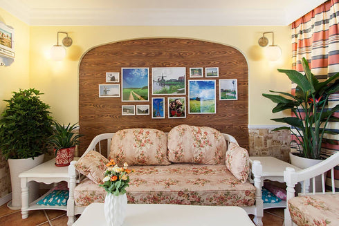 Plug-in Brass Wall Sconce Opal Globe Glass Modern Wall Sconce