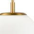 Plug-in Brass Wall Sconce Opal Globe Glass Modern Wall Sconce