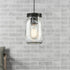Plug-in Jar Glass Industrial Pendant Lighting