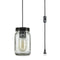 Plug-in Jar Glass Industrial Pendant Lighting