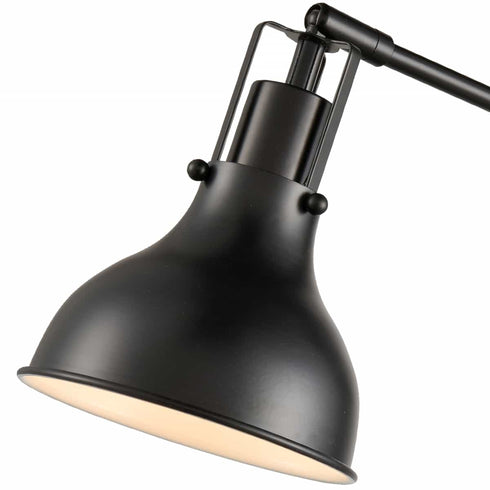 Plug-in Wall Sconce Set of Two Wall Light Black Swing Arm Wall Lamp