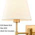 Plug-in Wall Sconces Set Of Two Beige Shade Swing Arm Wall Lamp