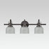 Prismatic Glass Three-Light Bathroom Wall Sconces Vanity Light