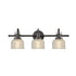 Prismatic Glass Three-Light Bathroom Wall Sconces Vanity Light