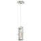 Modern Small Crystal Pendant Light Chrome, LED 8W, 4000K