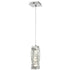 Modern Small Crystal Pendant Light Chrome, LED 8W, 4000K