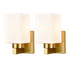 2-Pack Brass Wall Sconce Modern Bathroom Vanity Light