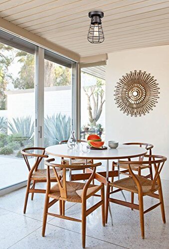 Retro Industrial Ceiling Light Fixtures Loft Barn Cage