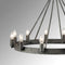 Retro Rustic Industrial Grey Metal 12 Lights Island chandelier