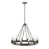 Retro Rustic Industrial Grey Metal 12 Lights Island chandelier