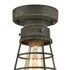 Rustic Ceiling Lights Metal Caged Mini Close to Ceiling Lamp