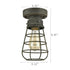 Rustic Ceiling Lights Metal Caged Mini Close to Ceiling Lamp
