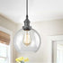 Rustic Clear Globe Pendant Light Island Pendant Lighting